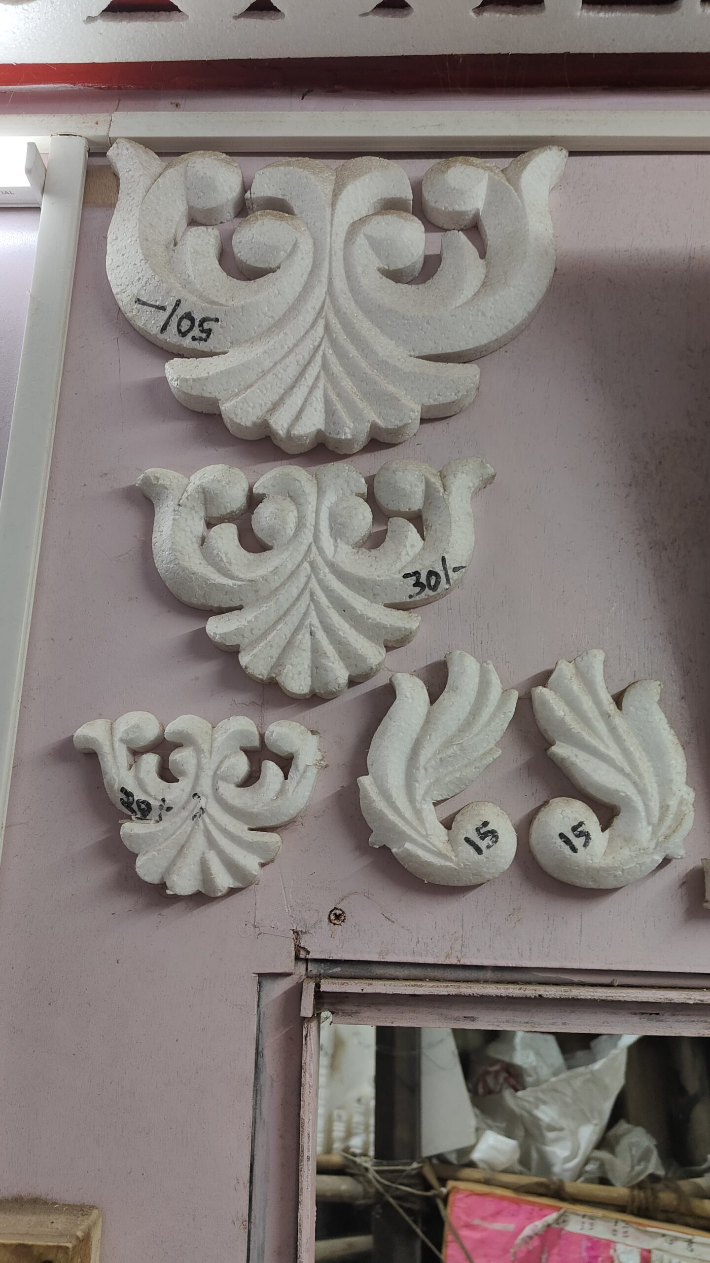 Thermocol artwork panels for backdrop decoration